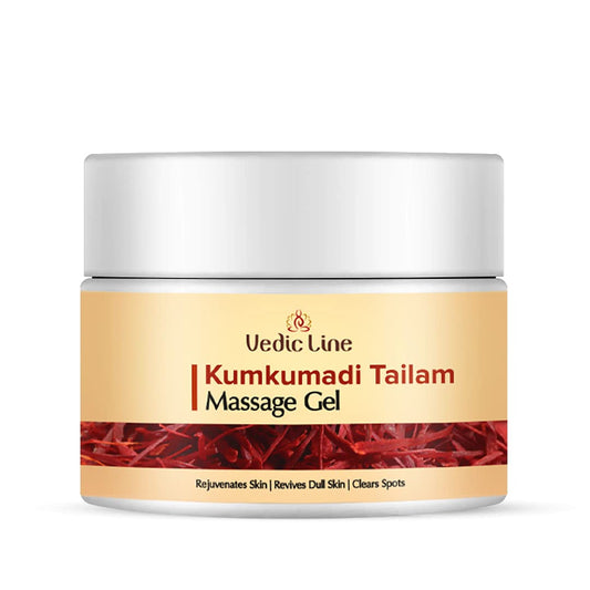 Vedicline Kumkumadi Tailam Face Gel, Minimize Dark Spots, Wrinkles & Fine Lines With Kumkumadi Tailam, Niacinamide, And Aloe Barbadensis Leaf Juice For Healthy Skin, 100ml