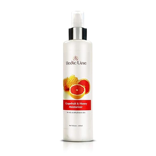 Vedicline Grapefruit & Honey Moisturizer, Soothes Dry, Irritated, And Wrinkled skin With Grapefruit Oil, Almond Oil, Wheat Germ Oil, For Healthy Glowing Skin