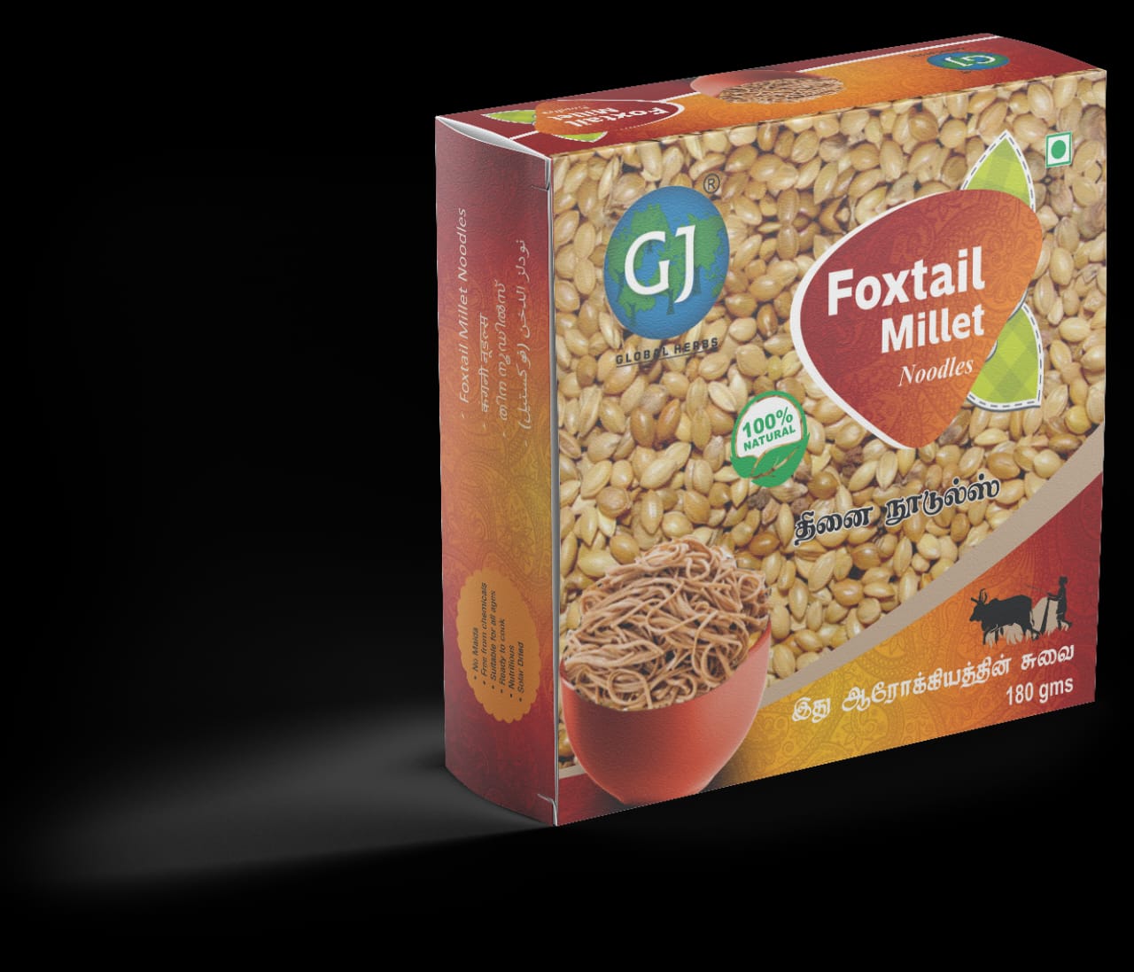 Foxtail millet noodles