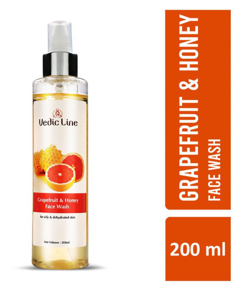 Vedicline Grapefruit And Honey Face Wash For Oily & Dehydrated, Skin Christmas & New Year Gifts