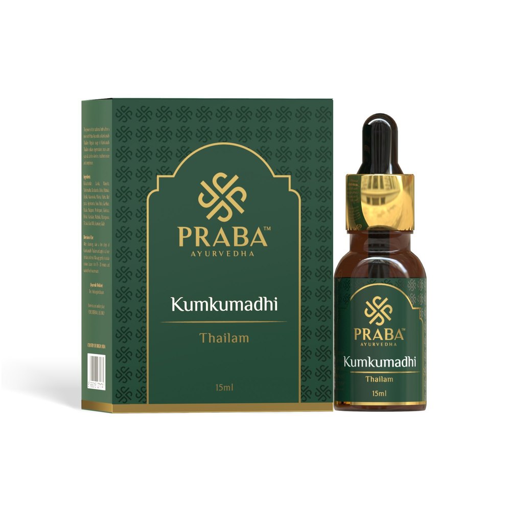 Praba Ayurveda Kumkumadi Thailam 50ml, 15ml