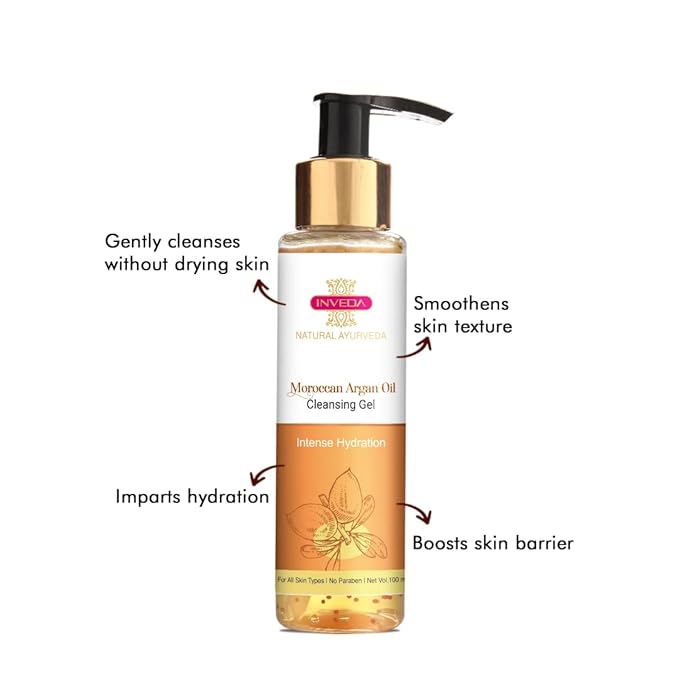 Inveda Moroccan Argan Oil for Dry, Wrinkle, Tanned & Blemished Skin with Rosehip and Jojoba for Healthy, Moisturized, Glowing Skin Tone