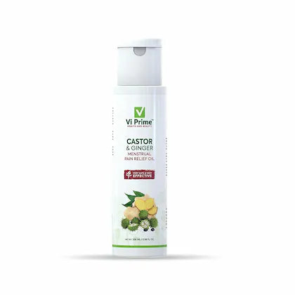 VI PRIME HEALTH AND BEAUTY Castor And Ginger Menstrual Pain relief Oil